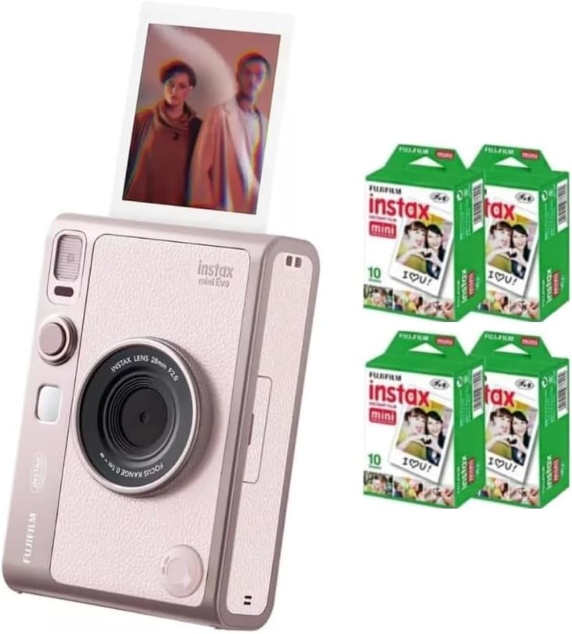 Fujifilm Instax Mini EVO Instant Camera - Brown