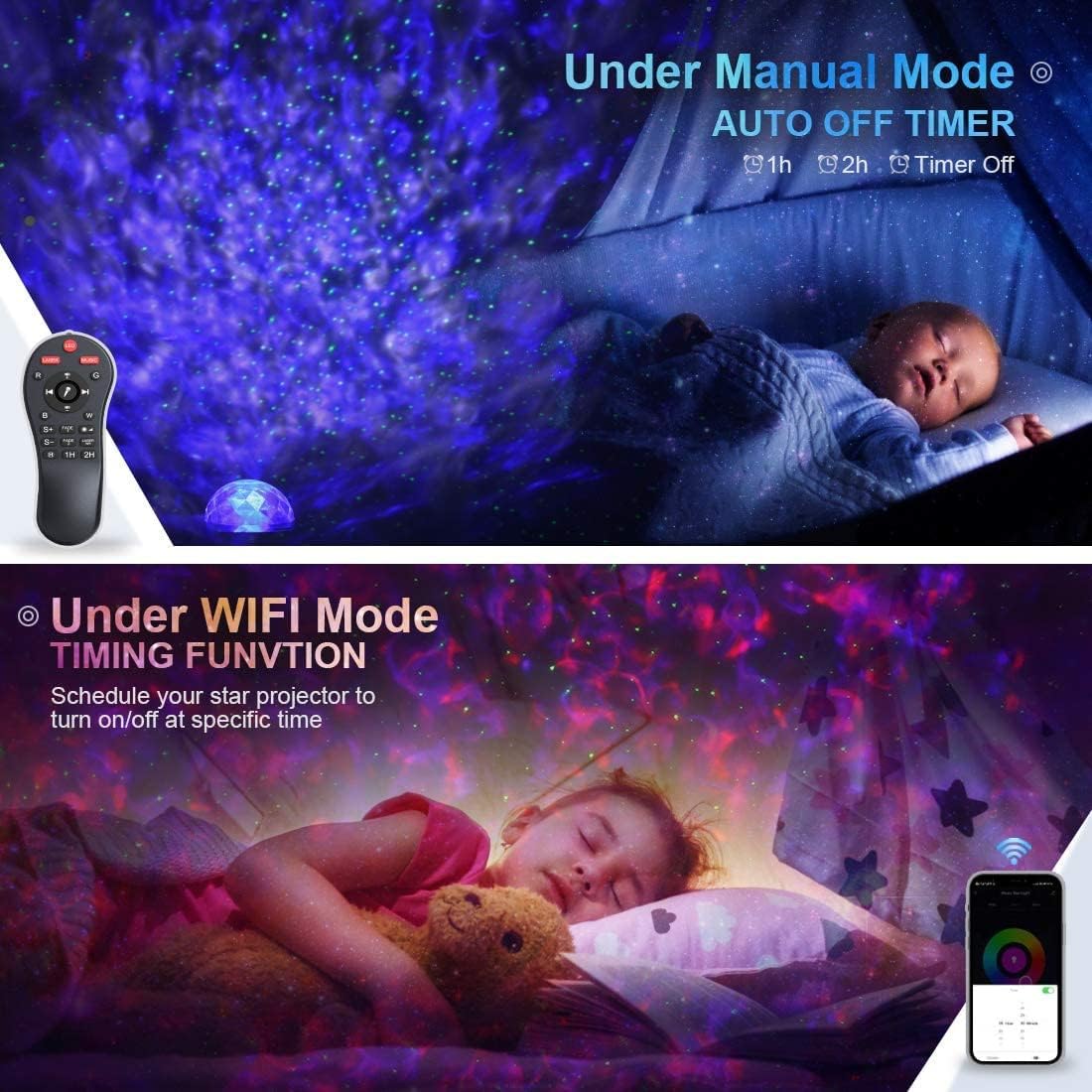 Star Projector LED Night Light with Bluetooth Speaker. Timer. Remote Control - Gifts for Kids. Adults. Christmas. Birthday - Amazon.com