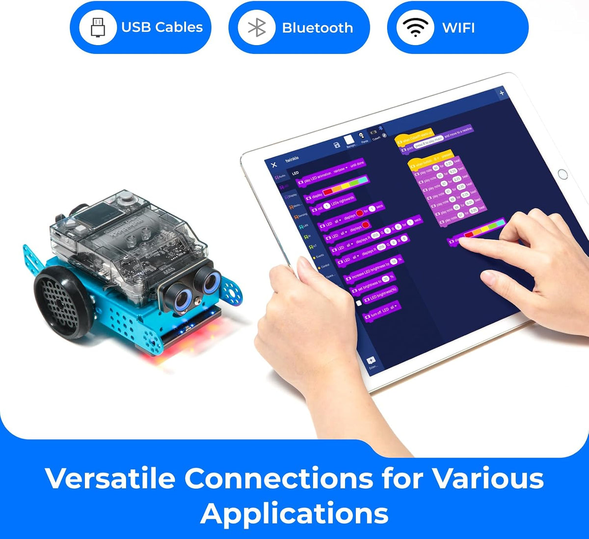 Makeblock mBot2 Coding Robot for Kids. Code Learning Support Scratch & Python Programming. Robotics Kit for Kids Ages 8-14 and up. Building STEM Robot Toys Gifts for Boys Girls