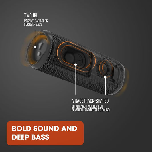 JBL Flip 6 - Portable Waterproof Speaker - White | Louder. more powerful sound. IP67 waterproof and dustproof. 12 Hours of Playtime. Bold design
