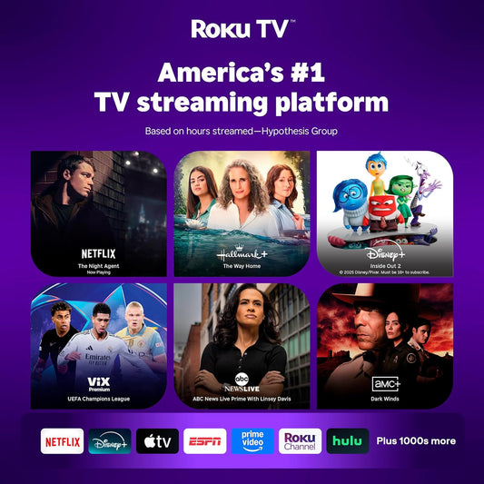 Aurzen Roku TV D1R Smart Portable Outdoor Projector with WiFi and Bluetooth | Roku TV Built-in. All Top Apps. 1080P FHD. DoIby Audio. Auto Focus & Keystone. Zoom. Mini Projector for Home & Outdoor Movies