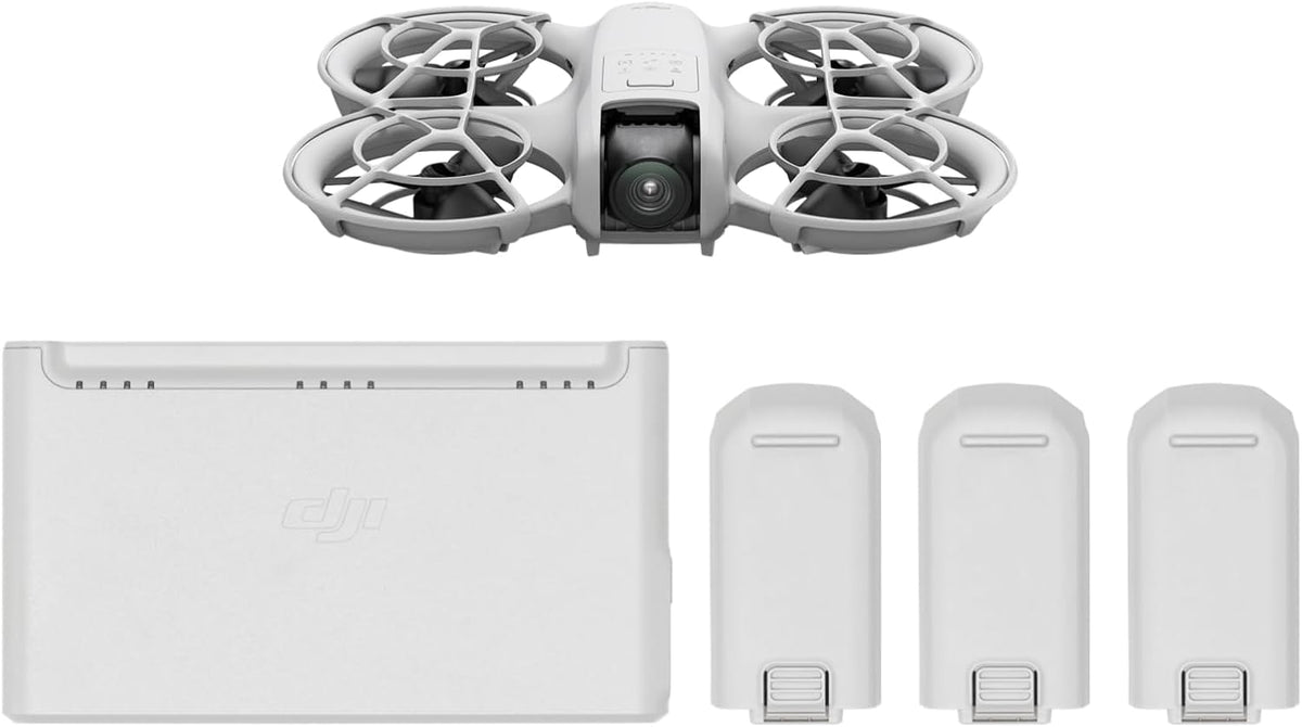 DJI Neo. Mini Drone with 4K UHD Camera for Adults. 135g Self Flying Drone that Follows You. Palm Takeoff. Subject Tracking. QuickShots. Stabilized Video. Built-In Propeller Guard (Controller-Free)