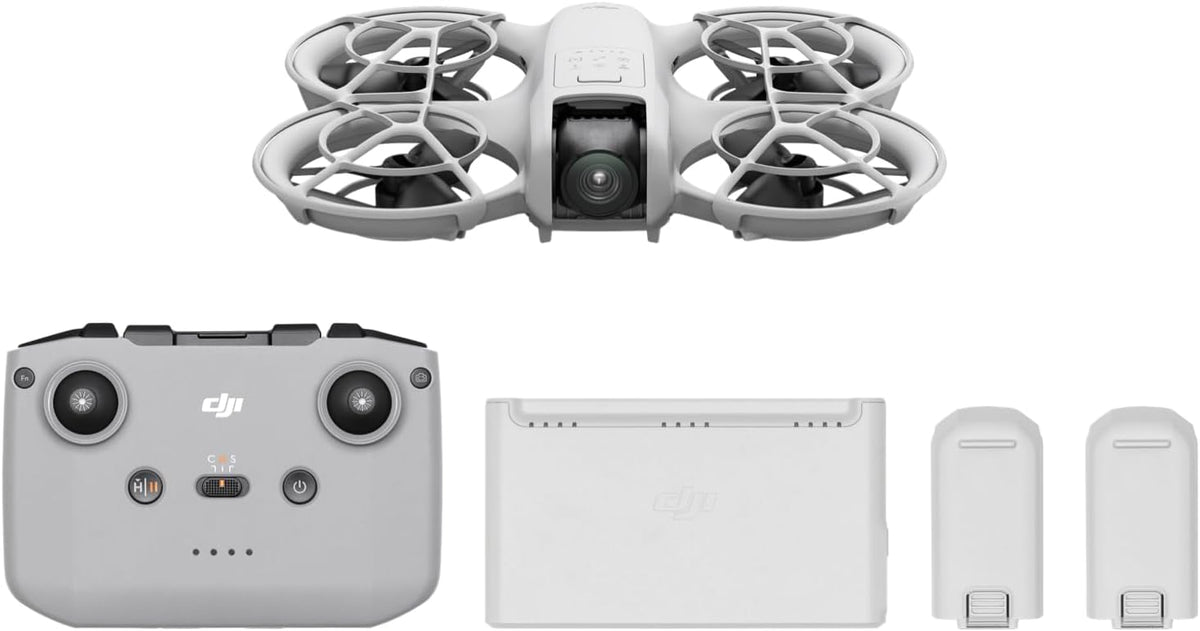 DJI Neo. Mini Drone with 4K UHD Camera for Adults. 135g Self Flying Drone that Follows You. Palm Takeoff. Subject Tracking. QuickShots. Stabilized Video. Built-In Propeller Guard (Controller-Free)