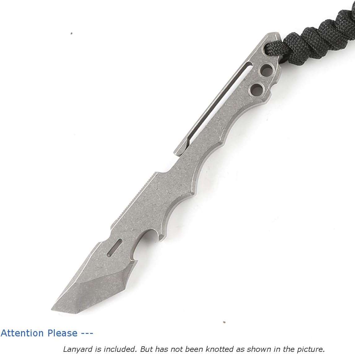 Hamans Titanium Pry Bar Multi Tool 4.65 with Bottle Opener Box Opener Pocket Clip Function (Grey) - Amazon.com