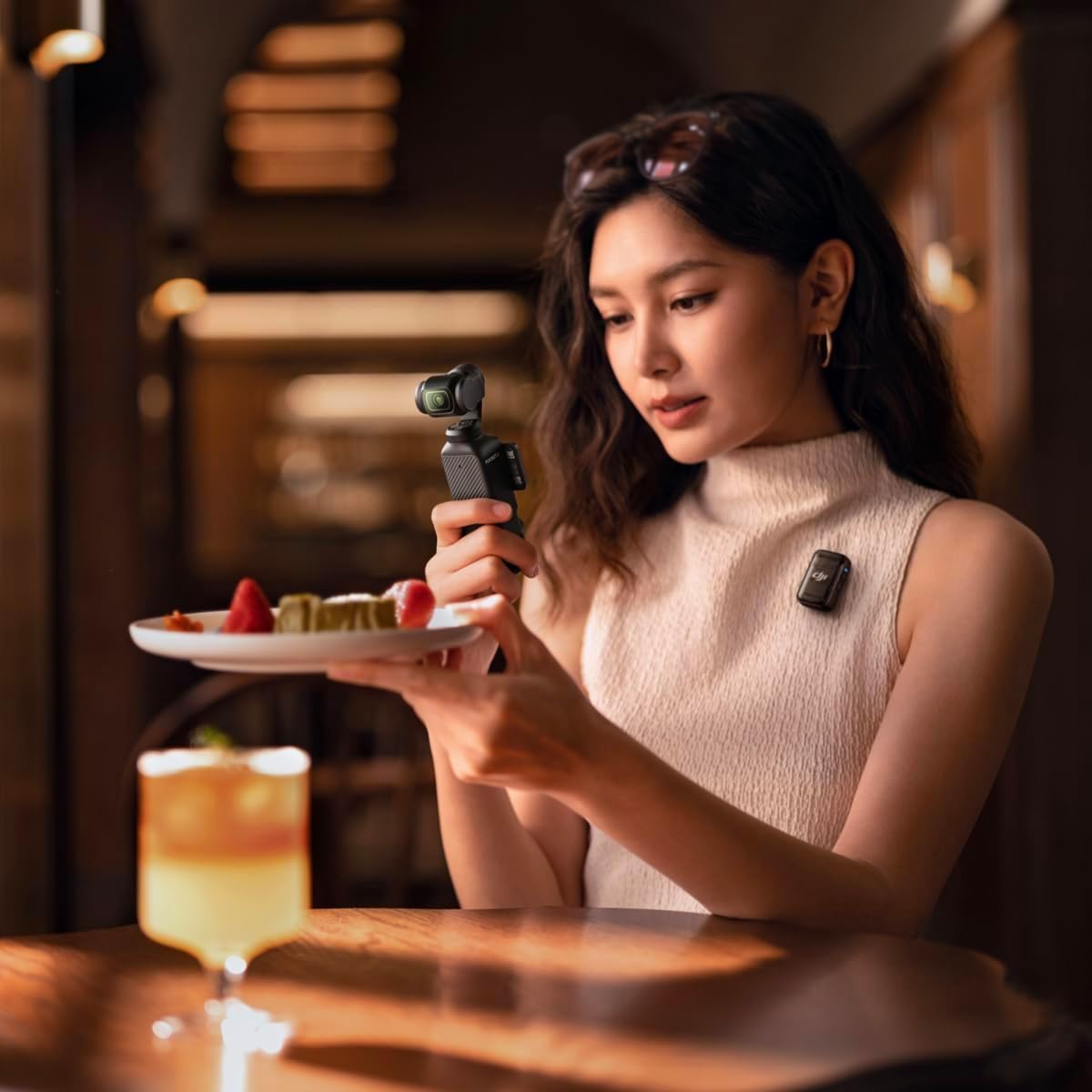 DJI Osmo Pocket 3 Creator Combo. Vlogging Camera with 1'' CMOS & 4K/120fps | 3-Axis Stabilization. Spotlight Follow. Fast Focusing. Mic Included for Clear Sound. Small Camera for Photography