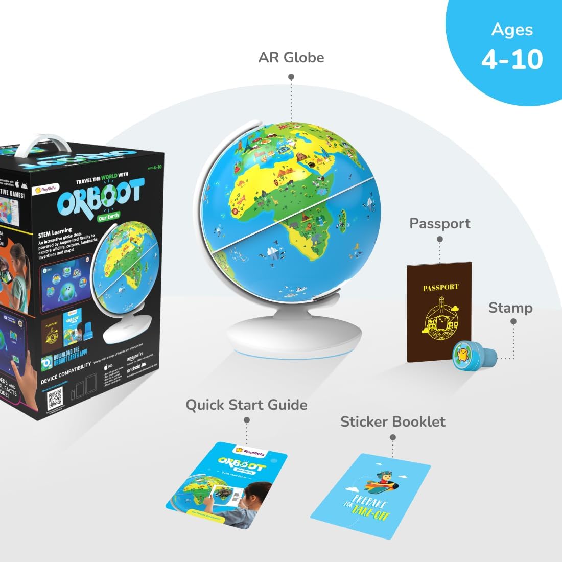 PlayShifu Orboot Earth – Interactive AR World Globe for Kids