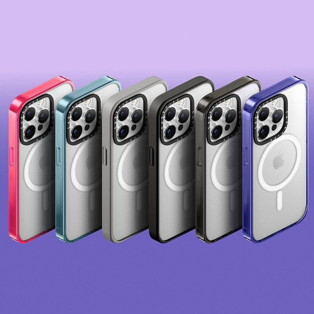 Casetify Essential iPhone 14 Pro Case [2X Military Grade Drop Tested / 4ft Drop Protection/Compatible with Magsafe] - Disco Magic - Hot Pink (CTF-24335200-16005445)