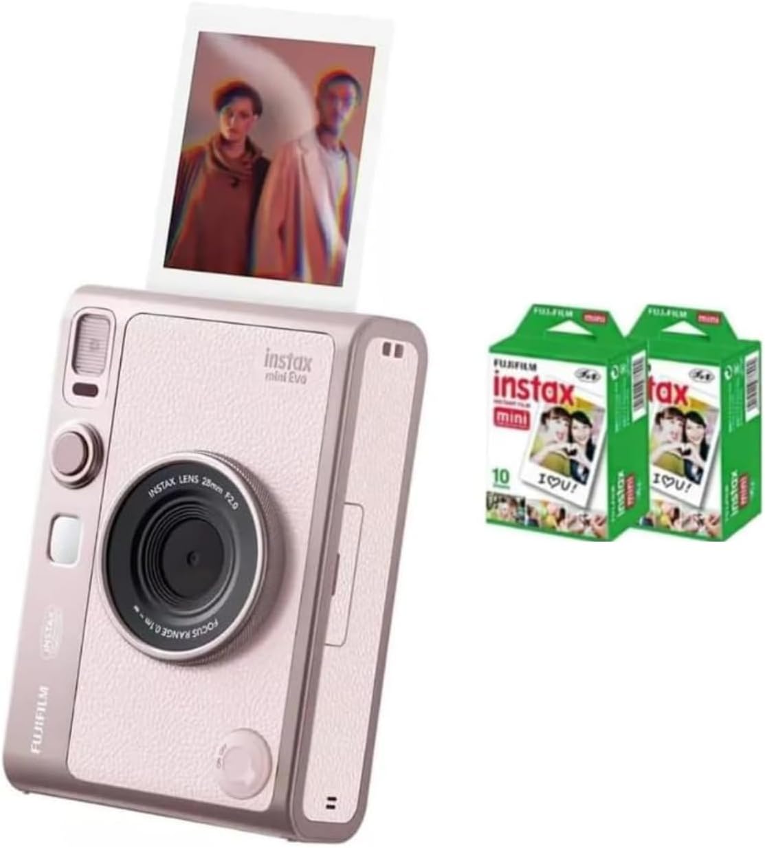 Fujifilm Instax Mini EVO Instant Camera - Brown