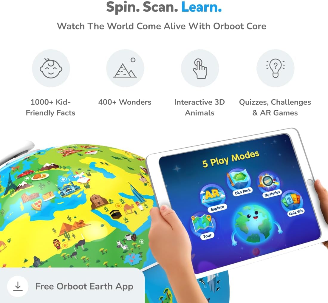 PlayShifu Orboot Earth – Interactive AR World Globe for Kids