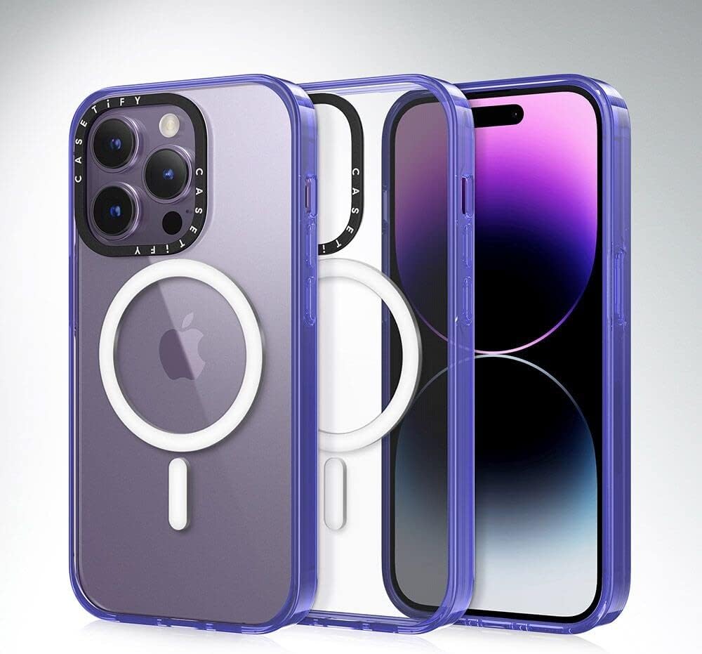 Casetify Essential iPhone 14 Pro Case [2X Military Grade Drop Tested / 4ft Drop Protection/Compatible with Magsafe] - Disco Magic - Hot Pink (CTF-24335200-16005445)
