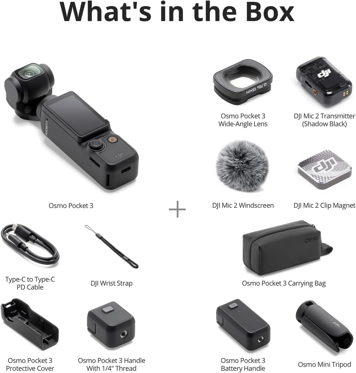 DJI Osmo Pocket 3 Creator Combo. Vlogging Camera with 1'' CMOS & 4K/120fps | 3-Axis Stabilization. Spotlight Follow. Fast Focusing. Mic Included for Clear Sound. Small Camera for Photography