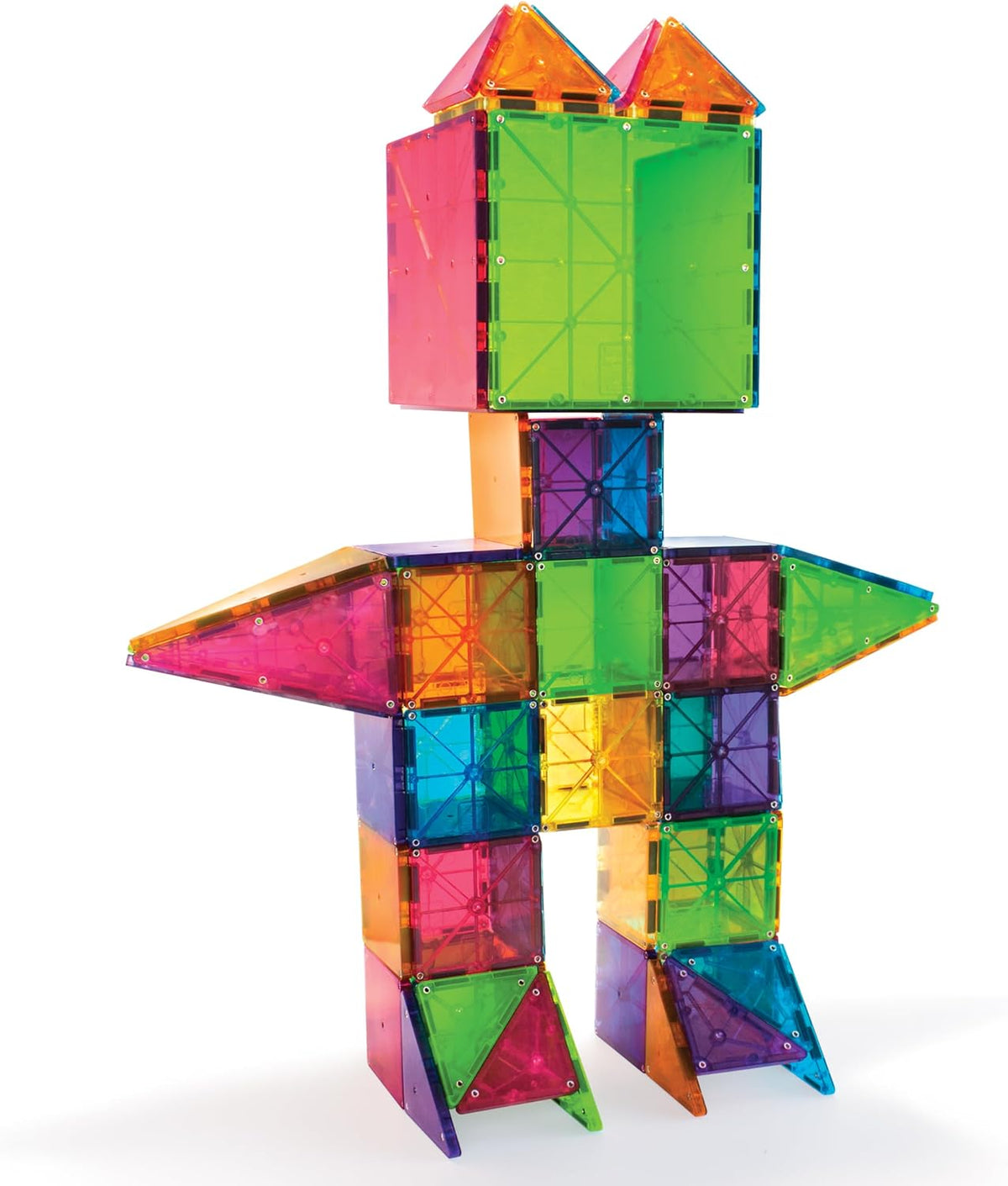 MAGNA-TILES Classic 100-Piece Magnetic Construction Set. The Original Magnetic Building Brand