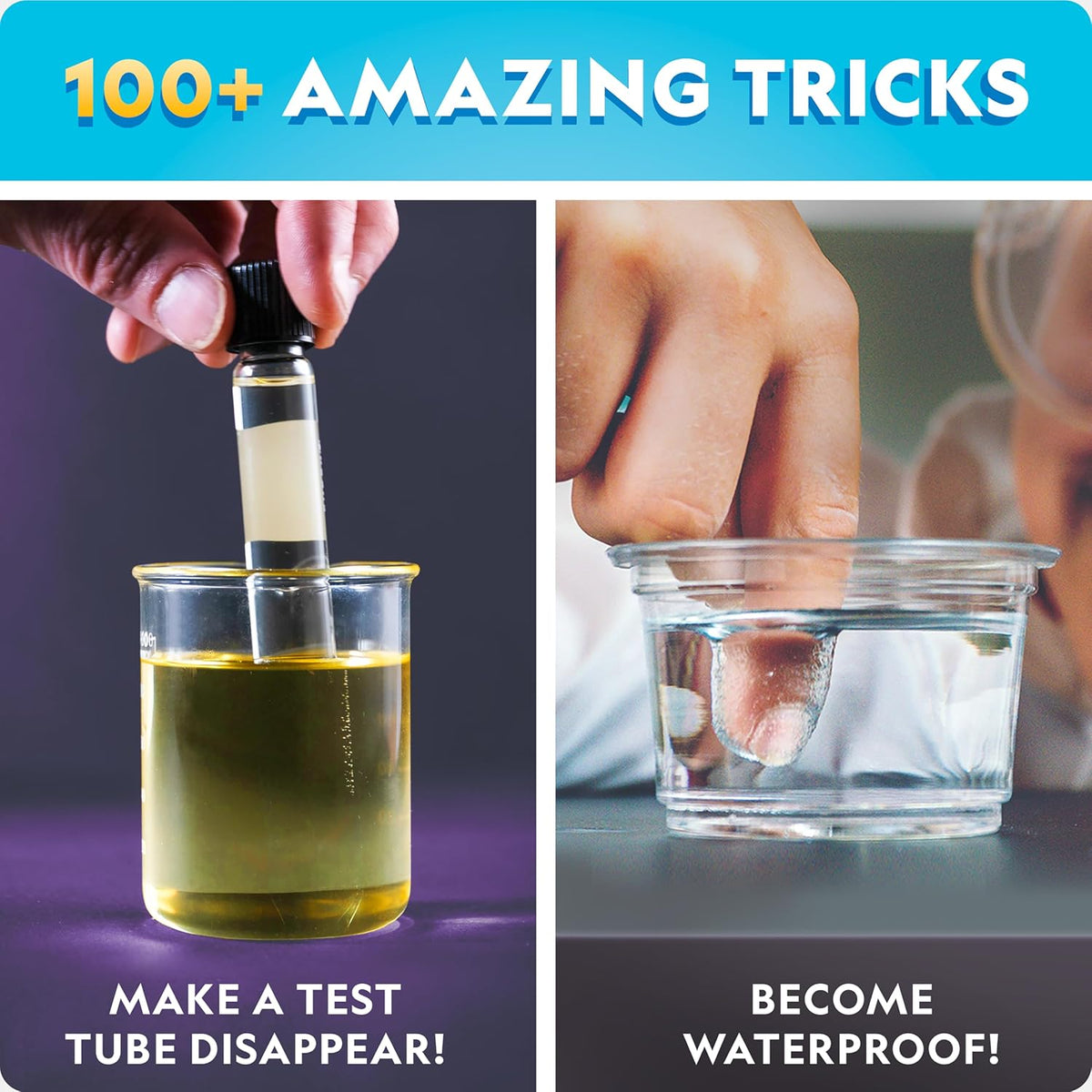National Geographic Science Magic Kit with 100+ Experiments for Kids 8-12 | Magic Tricks. Chemistry Activities. Hands-On Science Experiments. STEM Projects. STEM Learning Toy. Birthday Gift