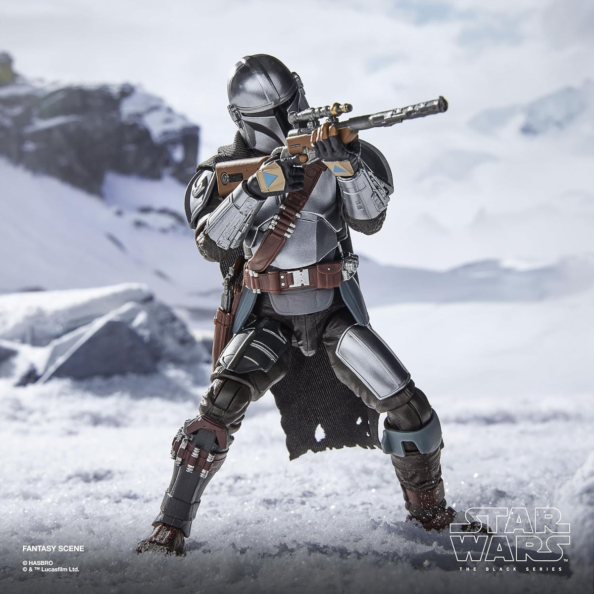 STAR WARS The Black Series The Mandalorian & Grogu. The Mandalorian & Grogu Deluxe Collectible 6 Inch Action Figure Gift
