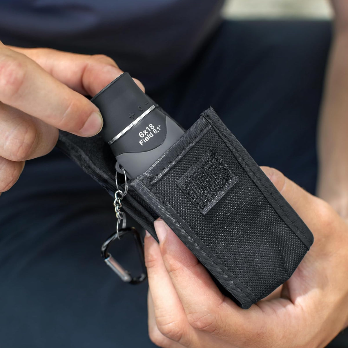Carson MiniMight 6x18mm Pocket Monocular with Carabiner Clip (MM-618)