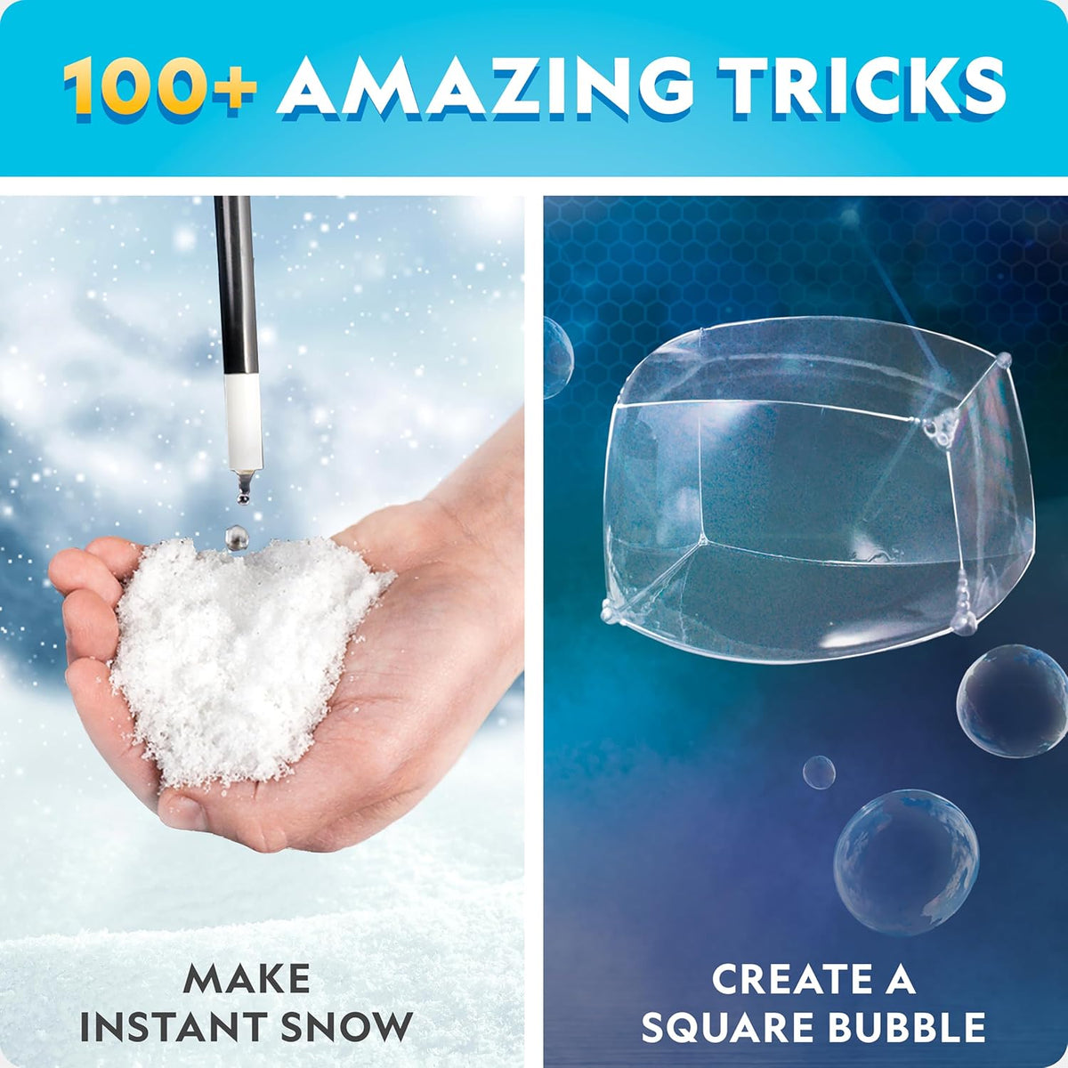 National Geographic Science Magic Kit with 100+ Experiments for Kids 8-12 | Magic Tricks. Chemistry Activities. Hands-On Science Experiments. STEM Projects. STEM Learning Toy. Birthday Gift