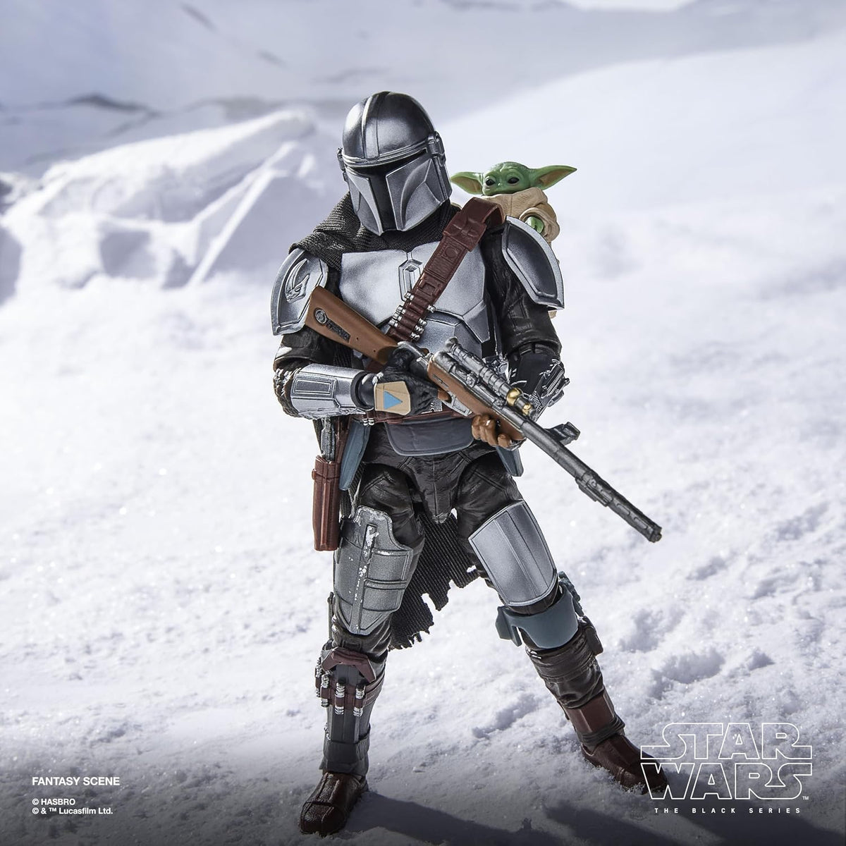 STAR WARS The Black Series The Mandalorian & Grogu. The Mandalorian & Grogu Deluxe Collectible 6 Inch Action Figure Gift