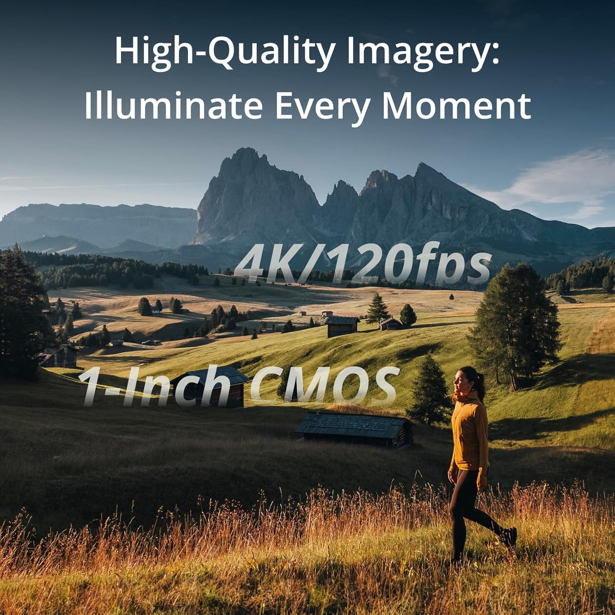 DJI Osmo Pocket 3 Creator Combo. Vlogging Camera with 1'' CMOS & 4K/120fps | 3-Axis Stabilization. Spotlight Follow. Fast Focusing. Mic Included for Clear Sound. Small Camera for Photography