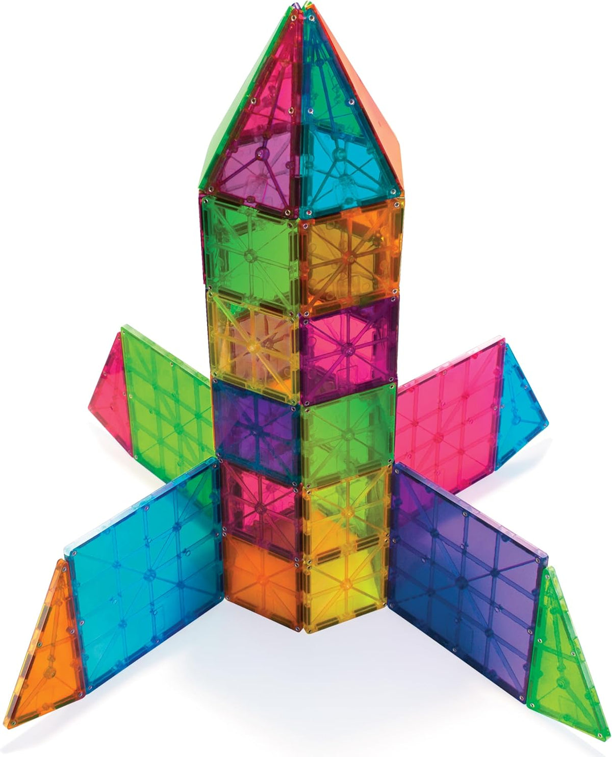 MAGNA-TILES Classic 100-Piece Magnetic Construction Set. The Original Magnetic Building Brand