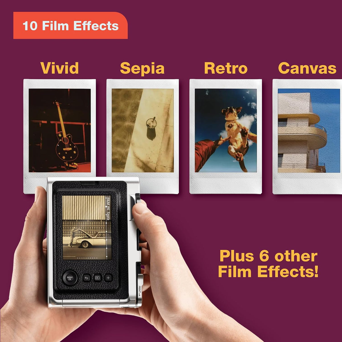 Fujifilm Instax Mini EVO Instant Camera - Brown
