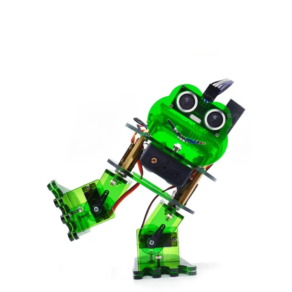 DIY Frog Robot Kit. Educational Building Set for Kids and Beginners